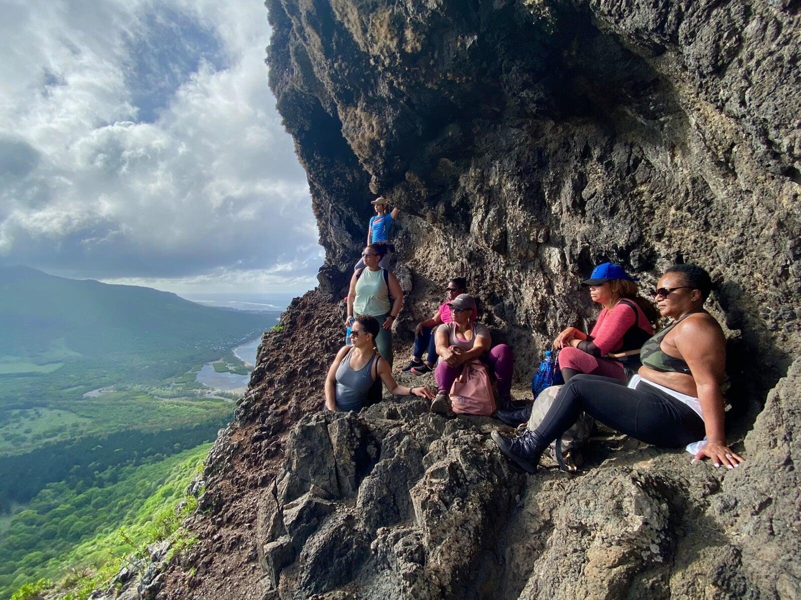 group of women sitting at a dinner table